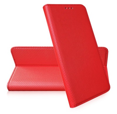 Etui do LG K10 K420 POKROWIEC OBUDOWA CASE Smart Magnet czerwony