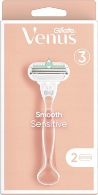 GILLETTE Venus3 Maszynka do golenia dla kobiet Smooth Sensitive 2 wkłady