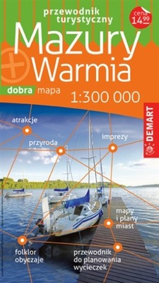 MAZURY I WARMIA przewodnik z mapami DEMART