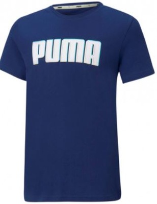 T-shirt chłopięcy PUMA 585887 12 granatowa 116