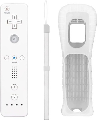 Kontroler Wii Remote Wiilot pilot do konsoli Wii / Wii U biały pokrowiec
