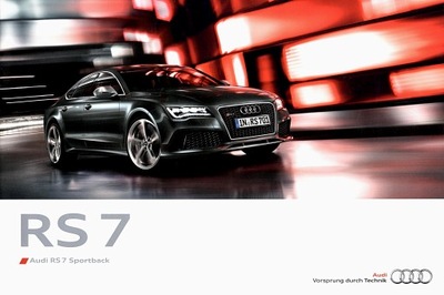 PROSPEKT AUDI RS 7 SPORTBACK 