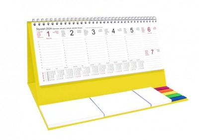 Kalendarz 2024 BIUROWY TYGODNIOWY na notatki