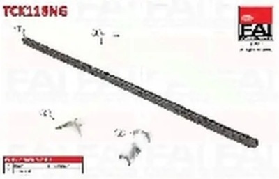 Набор цепи распределительного вала с колесом zębatym tck118ng фото №1