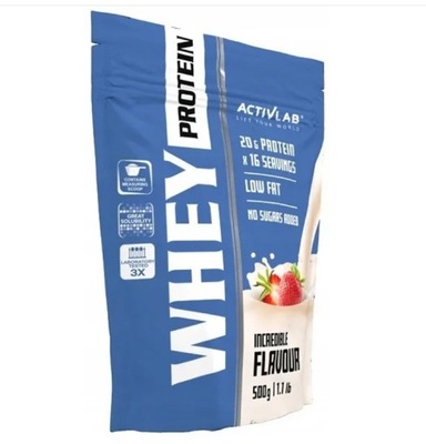 ACTIVLAB WHEY PROTEIN 500 g - truskawka