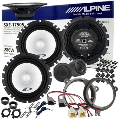 SPEAKERS ALPINE DISTANCE FOR RENAULT LAGUNA 3 MASTER 3 CAPTUR OPEL MOVANO  