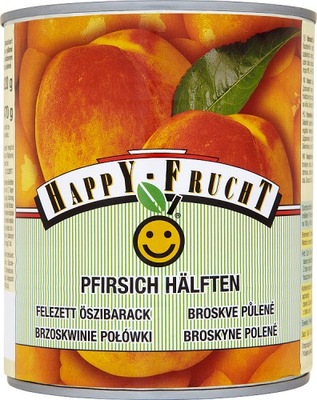 Brzoskwinie kostka w syropie Happy Frucht 4200g