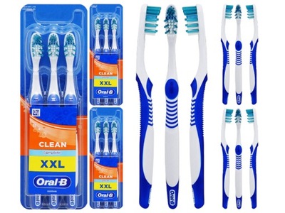 SZCZOTECZKI DO ZĘBÓW ORAL-B COMPLETE CLEAN MEDIUM KOLOR MIX 9 SZTUK