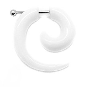 Fake plug biały oszukany rozpychacz spirala - 4mm