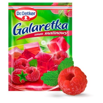 Dr.Oetker Galaretka o smaku malinowym 77g