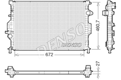 DENSO AUŠINTUVAS VARIKLIO VANDENS FORD KUGA II 2.0D 03.13- 