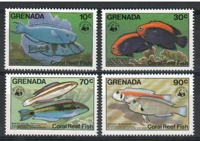 WWF Grenada 1984 Mi 1299-1302 Czyste **