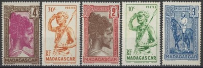 Madagaskar - ludzi* (1930-1946) SW 234/235/278/436/437