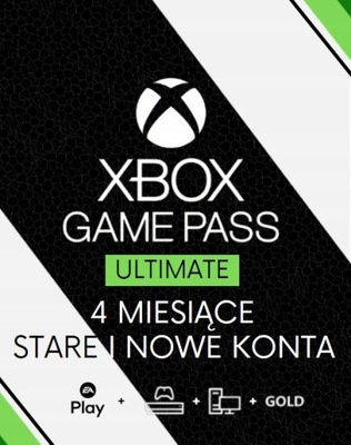 XBOX GAME PASS ULTIMATE 4 MIESIĄCE + GAME PASS CORE + LIVE GOLD KOD KLUCZ