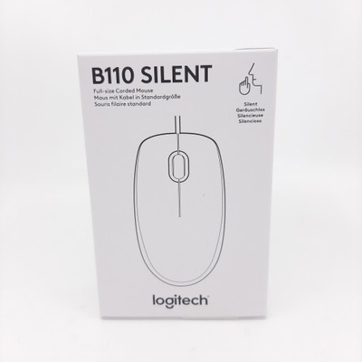 Myszka przewodowa Logitech B110 Silent cicha