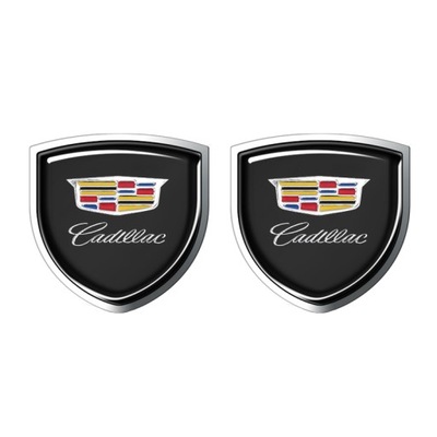 2 STICKERS FROM TARCZA-LOGO CADILLAC  