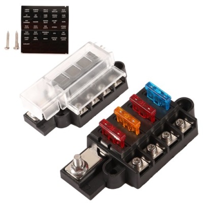 SKRZYNKA 4 FUSE 32V 100A ST BLADE ATO ATC AUTO KEMPING JACHT