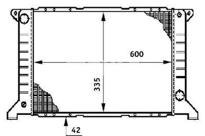 MAHLE РАДИАТОР ДВИГАТЕЛЯ ВОДЫ FORD TRANSIT 2.0 2.5D 09.88-03.00