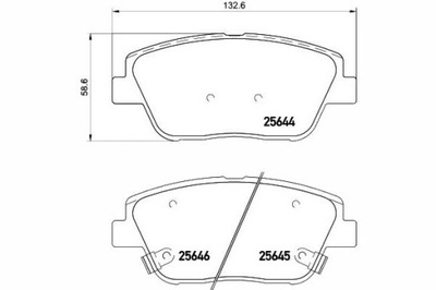 ZAPATAS DE FRENADO HYUNDAI GRANDEUR KIA OPTIMA 1.7D-  