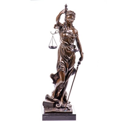 75cm Temida figura z brązu prezent + grawer GRATIS