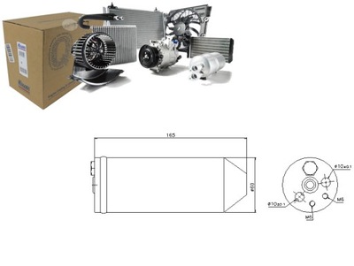 NIS95070 DESHUMECTADOR DE ACONDICIONADOR HONDA ACCORD VI, CI  