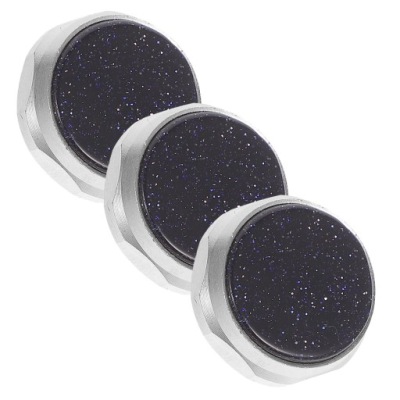 3 SZT. METALOWE PRZYCISKI DO TŁOKÓW TRĄBKI, CZARNE AKCESORIA