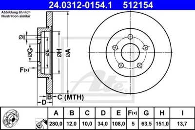 24.0312-0154.1 DISCO HAM.TYL POWER DISC MONDEO 00-  