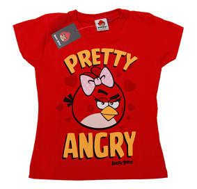 Koszulka dla dziewczynki Angry Birds 140