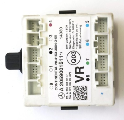 Модуль блок керування двері лівий задня a2059002613 mercedes w205 фото №1