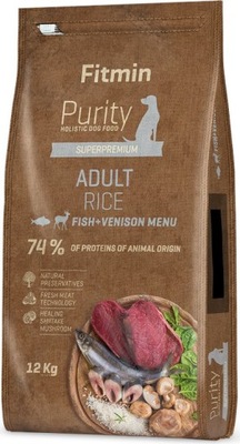 Fitmin Purity Rice Adult Fish & Venison 12kg