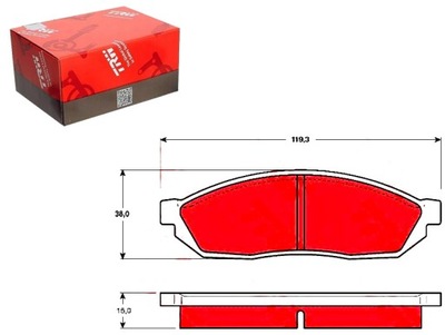 TRW ZAPATAS DE FRENADO HONDA CIVIC I CIVIC II SUZUKI  