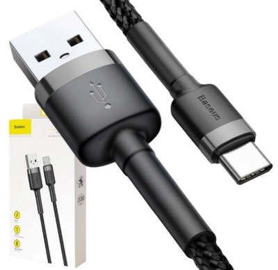 Kabel Baseus USB - USB typ C 3 m czarny