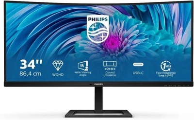 MONITOR PHILIPS 346E2CUAE/00 UWQHD 100HZ VA 34C 1MS CURVED