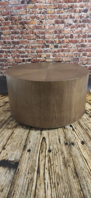 Stolik kawowy dębowy "BOSTON ROUND" - średnica 80x45cm