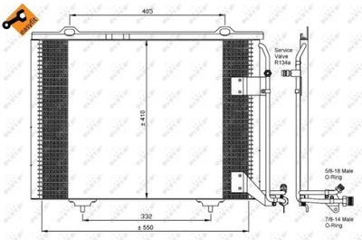 RADUADOR DE ACONDICIONADOR - CONDENSADOR EASY FIT 35463  