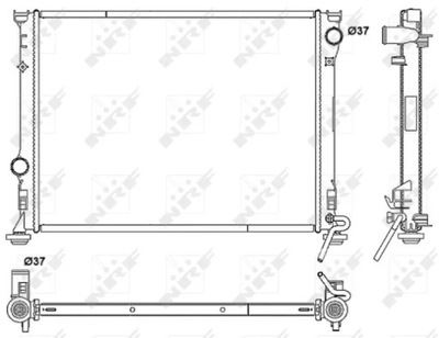 NRF 53041 CHLODNICA, SISTEMA DE REFRIGERACIÓN DEL MOTOR  