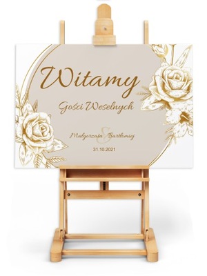 PLAKAT WESELNY ŚLUBNY 50x70cm personalizowany