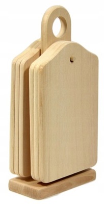 Drewniany Komplet 6 Desek na Stojaku