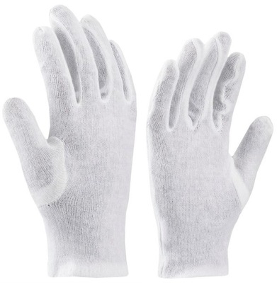 60x Rękawiczki Kosmetyczne Bawełna Białe Kevin 9