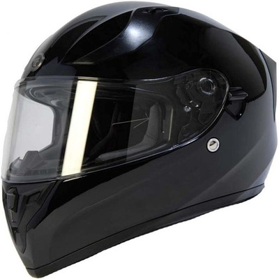 CASCO SZCZEKOWY PARA MOTOCICLETA SCOOTER QUAD CROSS NEGRO LUSTRE M 57-58 CM  