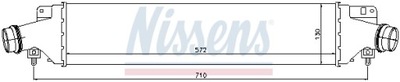 NISSENS NISSENS 96588 РАДИАТОР ВОЗДУХА DOŁADOWUJĄCEGO