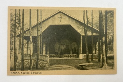 Pocztówka Rabka kaplica zdrojowa