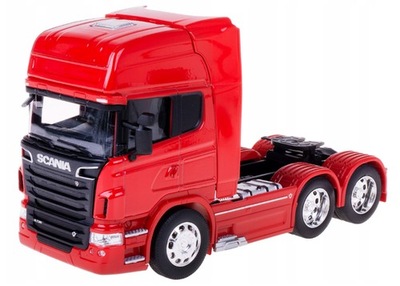 SCANIA V8 R730 TRANSPORT METÁLICO MODELO 1:32 WELLY  