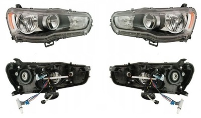 Фара лампа mitsubishi lancer 07- l+p tyc фото №1