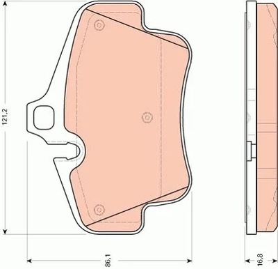 TRW GDB1758 ZAPATAS DE FRENADO PORSCHE BOXSTER S 3.4 0  