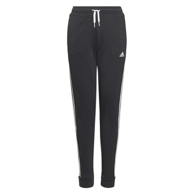 Spodnie adidas Girls Essentials 3 Stripes Fleece Pant GS2199 czarny 134 cm