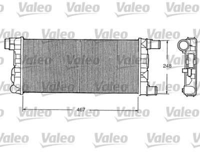 VALEO 730520 РАДИАТОР ВОДЫ CINQUECENTO SEICENTO FIAT