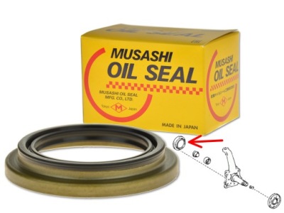 Сальник поворотный кулак ступица колеса перед 60x77x8x15 t1436 made in japan фото №1