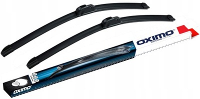 WIPER BLADES FLAT OXIMO TOW BAR U 60CM 55CM SET  