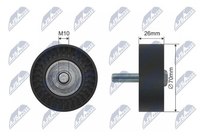 ROLLO TENSOR CORREA PK ALFA ROMEO 159, BRERA, GIULIETTA, MITO, SPI  